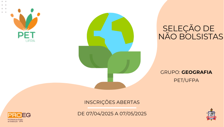 PET Geografia - seleção de discentes