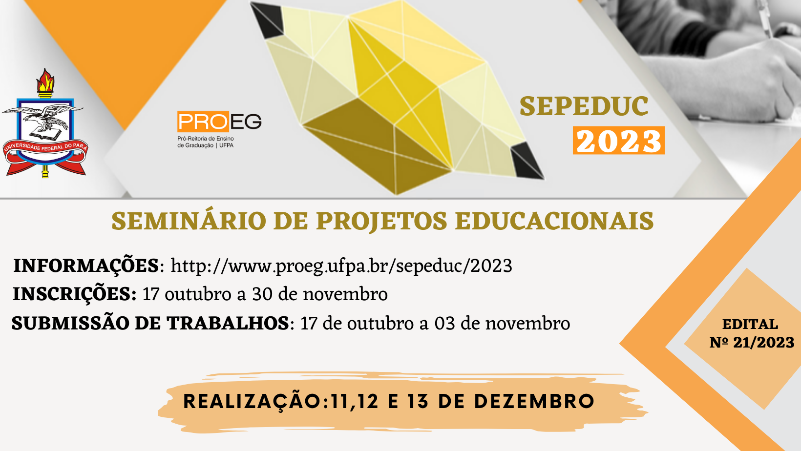 Retificação I - Edital Nº 21/2023: SEPEDUC/UFPA 2023